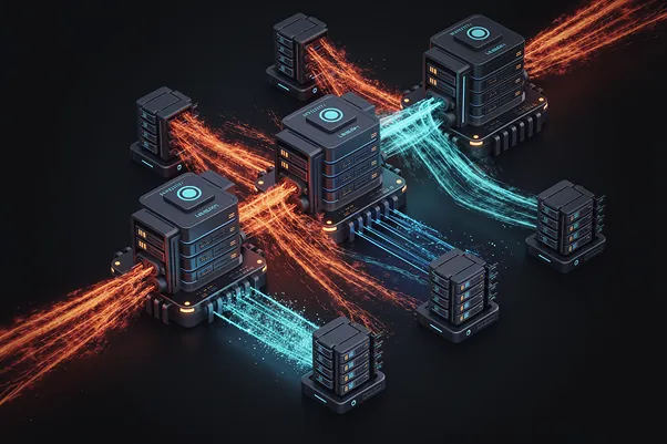 DDoS traffic filtered at the network edge before reaching a hosting server